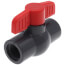 1/2" QVC SCH 80 PVC Compact Ball Valve w/ EPDM O-Ring - Gray (Threaded)