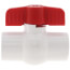 3/4" QVC SCH 40 PVC Compact Ball Valve w/ EPDM O-Ring - White (Socket)