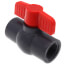 3/4" QVC SCH 80 PVC Compact Ball Valve w/ EPDM O-Ring - Gray (Threaded)