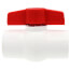 1" QVC SCH 40 PVC Compact Ball Valve w/ EPDM O-Ring - White (Socket)