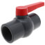 3" QVC SCH 80 PVC Compact Ball Valve w/ EPDM O-Ring - Gray (Threaded)