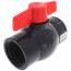 4" QVC SCH 80 PVC Compact Ball Valve w/ EPDM O-Ring - Gray (Socket)