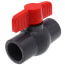4" QVC SCH 80 PVC Compact Ball Valve w/ EPDM O-Ring - Gray (Threaded)