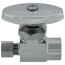 1/2" Nominal Sweat x 1/4" OD Compression Multi-Turn Straight Stop Valve (Chrome Plated)