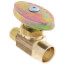 1/2" Nominal Sweat x 1/4" OD Compression Multi-Turn Straight Stop Valve (Rough Brass)