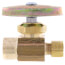 1/2" Nominal Sweat x 1/4" OD Compression Multi-Turn Straight Stop Valve (Rough Brass)