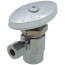 1/2" Nom. Sweat x 1/4" O.D. Compression Chrome Plated Angle Stop Valve (Lead Free)