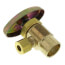 1/2" Nom. Sweat x 1/4" O.D. Compression Stop Valve, Lead Free (Rough Brass)