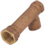 3/4" x 1/2" x 3/4" Female Long x Female x Copper Tee (Lead Free)