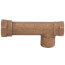 3/4" x 1/2" x 3/4" Female Long x Female x Copper Tee (Lead Free)