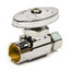1/2" Nom. Sweat x 3/8" O.D. Compr. Straight Stop Valve (Chrome Plated)