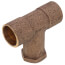 3/4" x 3/4" C x 1/2" F Long Throat Tee (Lead Free)