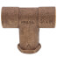 3/4" x 3/4" C x 1/2" F Long Throat Tee (Lead Free)