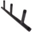 1" Black Steel Boiler Header with 3/4" Outlets (3 Branches)