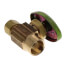 1/2" Nominal Sweat x 3/8" O.D. Compression Straight Stop Valve, Lead Free (Rough Brass)