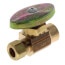 1/2" Nominal Sweat x 3/8" O.D. Compression Straight Stop Valve, Lead Free (Rough Brass)