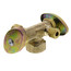 1/2" FIP x 3/8" OD Compression x 1/4" OD Compression Dual Angle Supply Stop, Lead Free (Rough Brass)