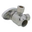 1/2" Nominal Sweat x 3/8" OD Compression x 3/8" OD Compression Angle Supply Stop (Chrome)