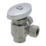 1/2" Nominal Sweat x 3/8" OD Compression x 3/8" OD Compression Angle Supply Stop (Chrome)