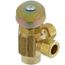 1/2" Nom. Sweat Inlet x 3/8" O.D. Compr. x 3/8" O.D. Compr. Dual Angle Supply Stop Valve, Lead Free (Rough Brass)