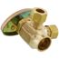 1/2" Nom. Sweat Inlet x 3/8" O.D. Compr. x 3/8" O.D. Compr. Dual Angle Supply Stop Valve, Lead Free (Rough Brass)