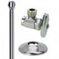 1/2" Sweat x 3/8" OD Comp Faucet Supply Kit - Angle Stop, 20" Length (Chrome)