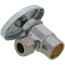 1/2" Nom. Sweat x 3/8" O.D. Compr. Angle Stop Valve, Lead Free (Chrome Plated)