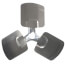 12" Aluminum 3 Blade Hubless Fan Blade, CW (19° Pitch)