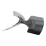 14" Galvanized Steel 3 Blade Fixed Hub Fan Blade, CW (38° Pitch)
