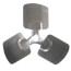 20" Aluminum 3 Blade Hubless Fan Blade, CW (30° Pitch)