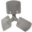 24" Aluminum 3 Blade Fixed Hub Fan Blade (26° Pitch)