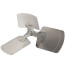 26" Galvanized Steel 3 Blade Fixed Hub Fan Blade, CW (21° Pitch)