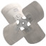 16" Aluminum 4 Blade Fan Blade, CW, (33° Pitch)