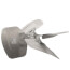 18" Aluminum 4 Blade Fixed Hub Fan Blade, CCW (34° Pitch)