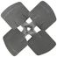 22" Aluminum 4 Blade Hubless Fan Blade, CW (27° Pitch)