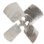 22" Galvanized Steel 4 Blade Fixed Hub Fan Blade, CCW (28° Pitch)
