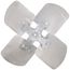 24" Aluminum 4 Blade Fixed Hub Fan Blade, CCW (27° Pitch)