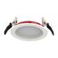 11 Watt 4" LED Wafer RecessedFire Resistant Downlight, Black Finish, FWAFER4B