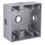 2-Gang Metallic Weatherproof Electrical Outlet Box, 5334-0