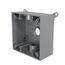 2-Gang 3/4" Weatherproof Box (Gray), 5343-0