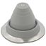 Closed to 1-7/8" Round Universal Master Flash for Metal Roofs, Model #1 (Gray EPDM))