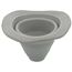 Closed to 1-7/8" Round Universal Master Flash for Metal Roofs, Model #1 (Gray EPDM))