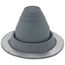 Closed to 1-7/8" Round Universal Master Flash for Metal Roofs, Model #1 (Dark Gray EPDM)