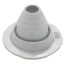 1-1/4" to 3" Round Universal Master Flash for Metal Roofs, Model #2 (Gray EPDM)