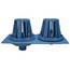 2" x 8-3/8" Diameter No-Hub Cast Iron Combination Roof Drain & Overflow