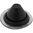 Closed to 5" Round Universal Master Flash for Metal Roofs, Model #3 (Black EPDM)