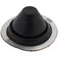 Closed to 5" Round Universal Master Flash for Metal Roofs, Model #3 (Black EPDM)