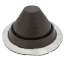 Closed to 5" Round Universal Master Flash for Metal Roofs, Model #3 (Brown EPDM)