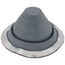 Closed to 5" Round Universal Master Flash for Metal Roofs, Model #3 (Dark Gray EPDM)