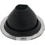 2-1/4" to 6-1/4" Round Universal Master Flash for Metal Roofs, Model #4 (Black EPDM)
